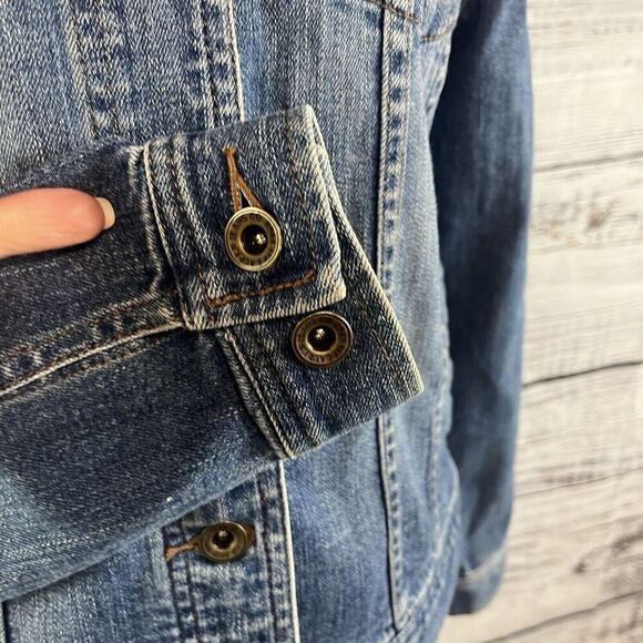 Ralph Lauren Jeans Co. Denim Jean Jacket size Small Casual Western Stretch Boho - Picture 8 of 13